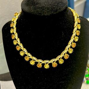 vintage rhinestone necklace